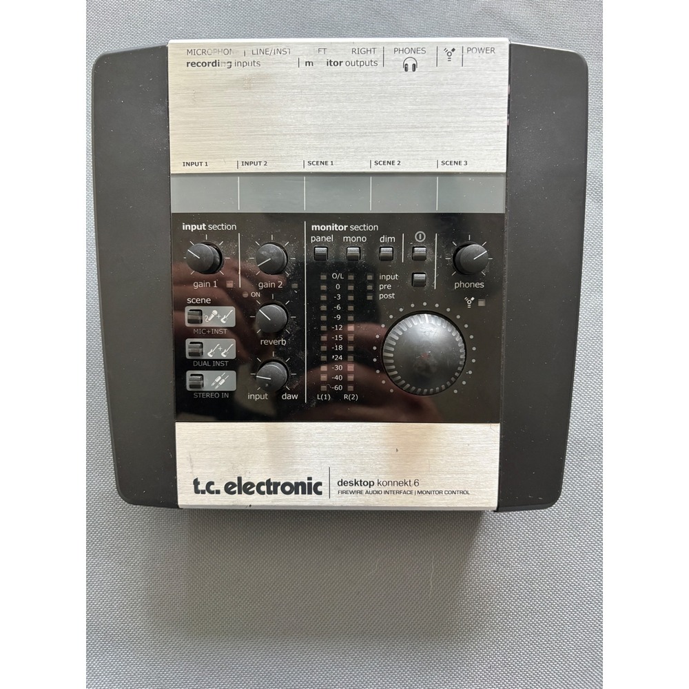 TC Electronic Desktop Konnekt 6 FireWire Audio Interface Monitor Control